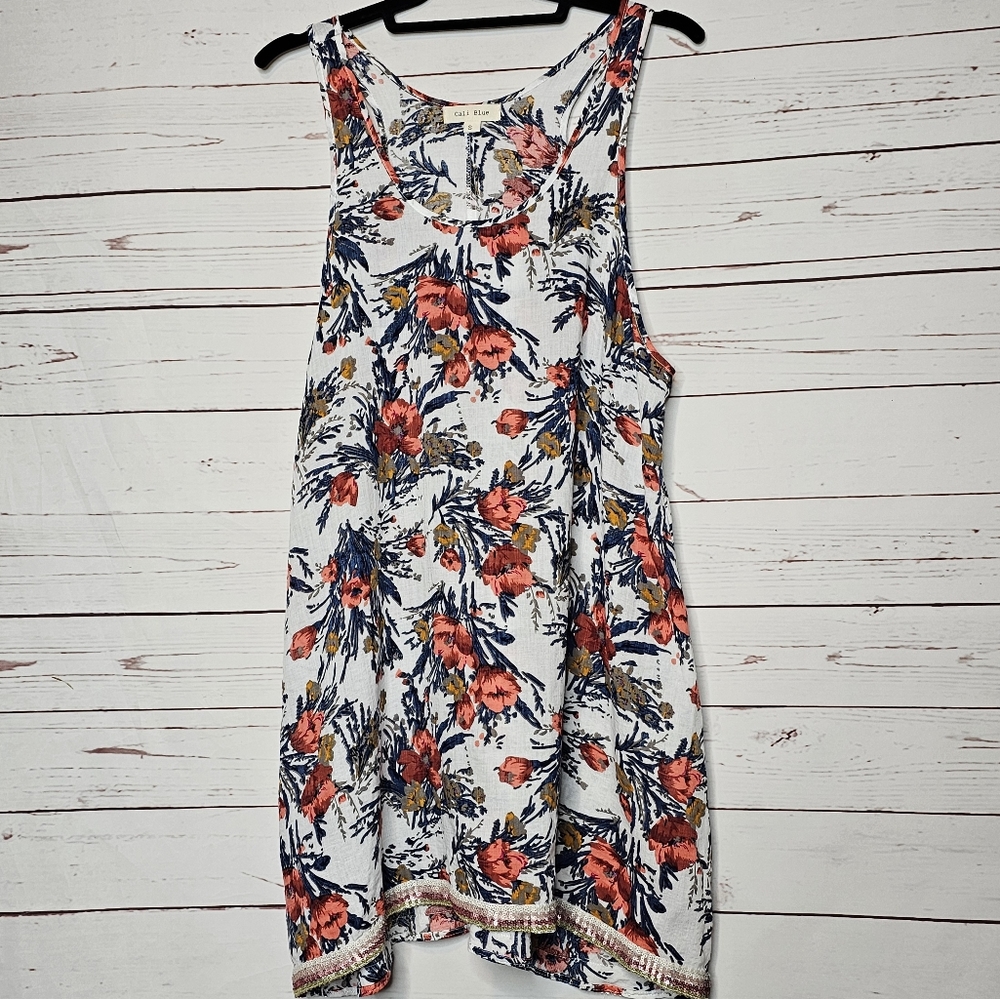 Cali Blue Floral Sundress